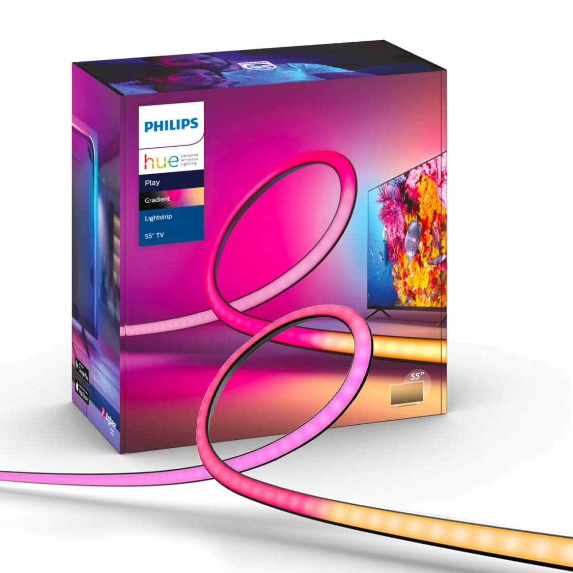 Светодиодная лента Philips Hue Play Gradient 55 для Ambilight подсветки ...