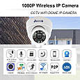 Купольна IP Wi-Fi камера Jienuo JN-517-D-Wi-FI 1080P 2,8 мм, Onvif, AP Hotspot. CamHi​​​​​ Pro, фото 3