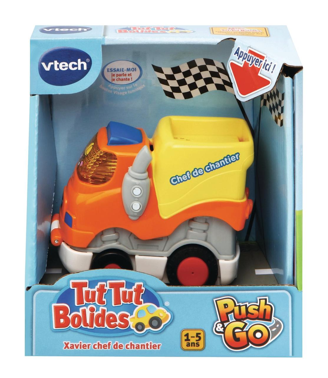 Vtech машинка Tut Tut Bolides – Транспортні Засоби Біб-Біб "Тискни та Їдь" – 1-5 років із звуком та світлом, фото 1