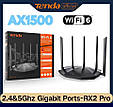 Tenda RX2Pro AX1500 WiFi дводіапазонний Гігабітний бездротовий маршрутизатор, фото 3