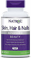 Витамины для кожи, волос и ногтей Natrol Skin, nails, hair, 60 капсул