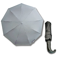Мужской зонт полный автомат на 9 спиц система антиветер, Серый
