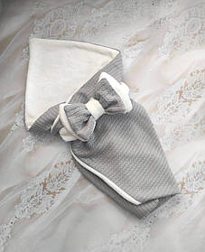 Зимовий конверт на виписку конверт-ковдра трансформер зі знімним наповнювачем