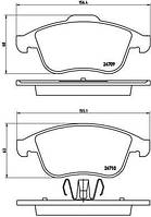 Колодки тормозные LEXUS GS передние (пр-во BREMBO) P 83 072