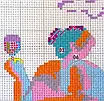 Набір для вишивання за нанесеною на канву схемою "Enjoy in beach". AIDA 14CT printed 36*32 см, фото 7