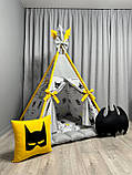 Дитячий вігвам Бетмен БОНБОН з Кошиком Повний комплект, вігвам для дітей, вігвам для хлопчика, дитячий намет, дитяча палатка, фото 4