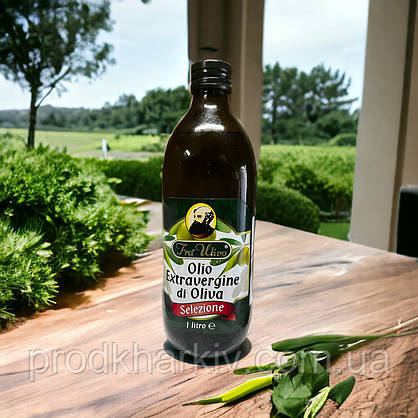 Олія оливкова Fra Ulivo Di OLIVA -Olio Extravergine 1000ml(Скло), фото 3