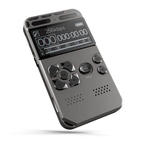 Диктофон цифровой профессиональный Hyundai E-188 с активацией голосом 8 Гб Серый (100551) - фото 1 - id-p2003293367