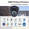Купольна Wi-Fi IP камера Jienuo 1080P, Onvif, AP Hotspot.CamHi Pro, фото 3