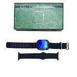 Смартгодинник V9 PRO MAX-2.1 дюйма Smart Watch, спортивні режими, 2 ремінці Black, фото 4