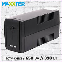 Источник бесперебойного питания Maxxter MX-UPS-B650-02 650 ВА [390 Вт]