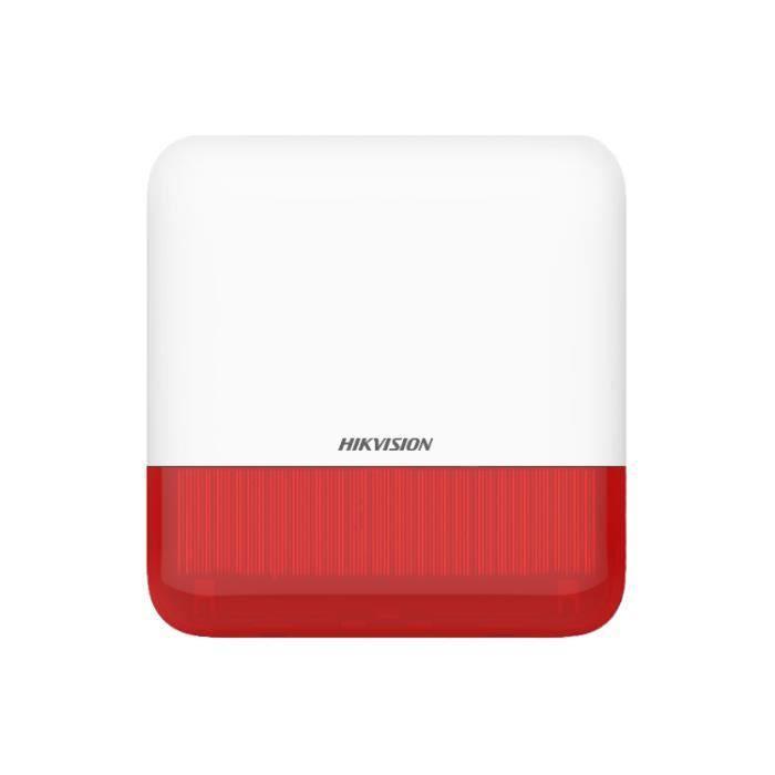 Бездротова вулична сирена Hikvision DS-PS1-E-WE-Red (червона), фото 1