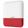 Бездротова вулична сирена Hikvision DS-PS1-E-WE-Red (червона), фото 2