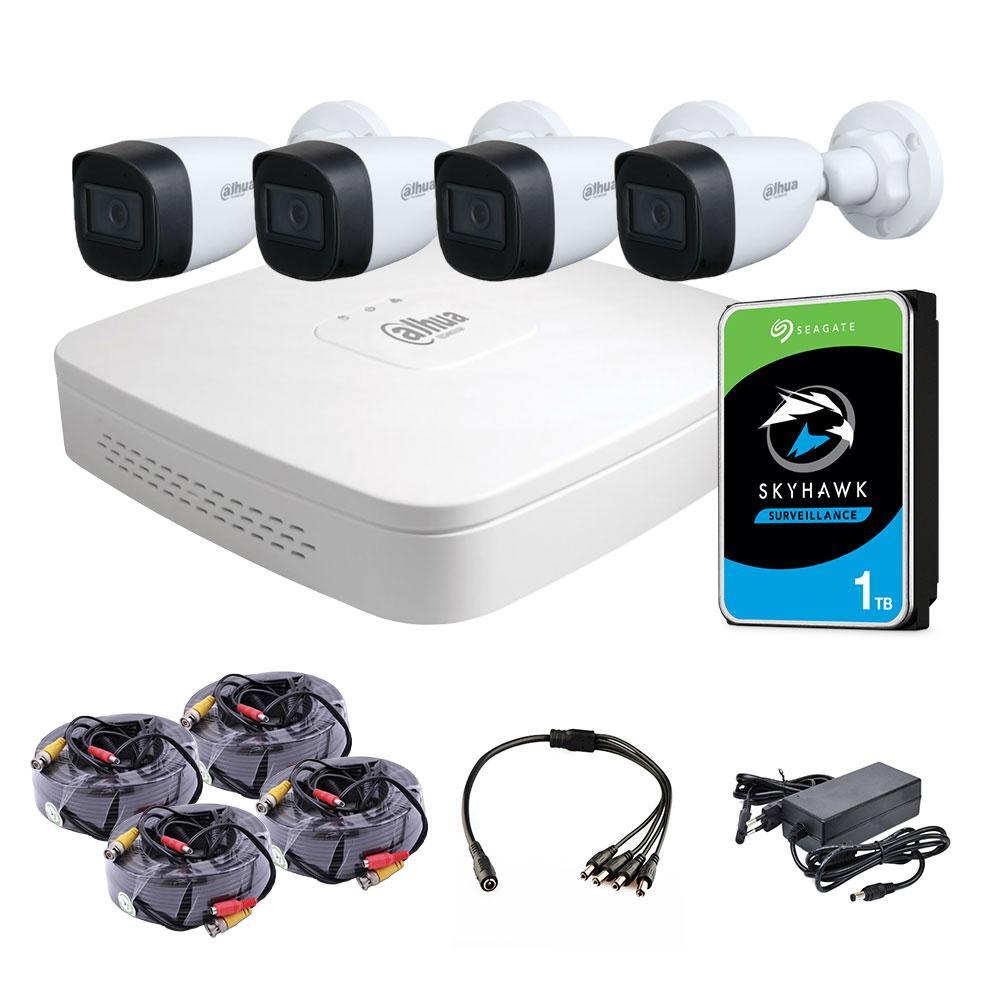 Комплект відеоспостереження Dahua XVR 4OUT 2MP + HDD, фото 1