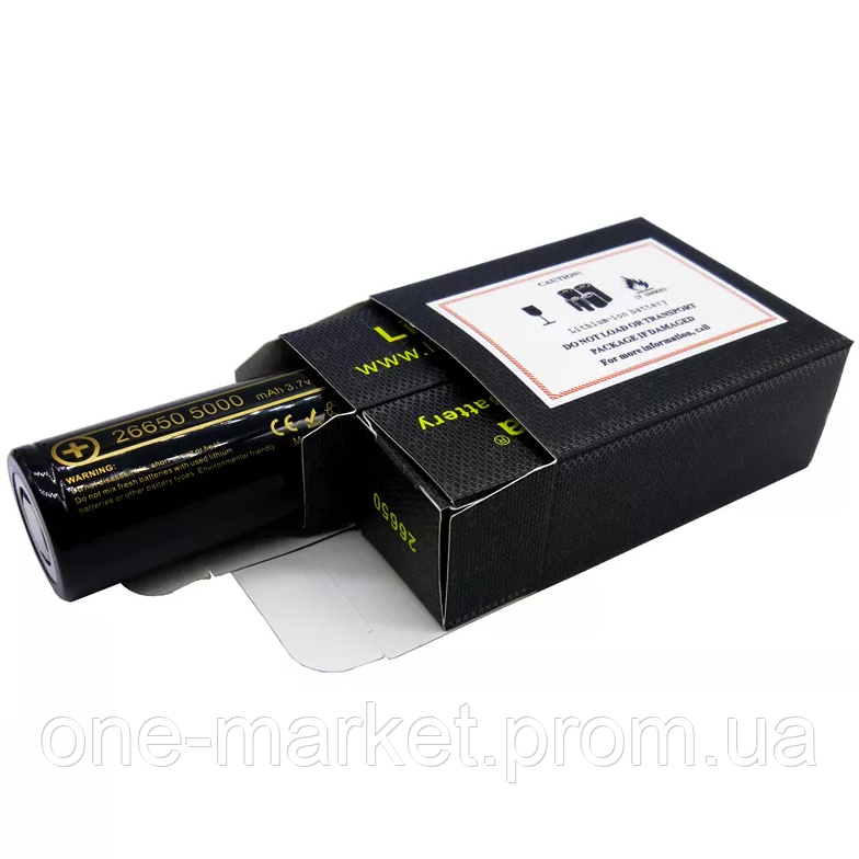 Аккумулятор 26650 Liitokala Lii-50A INR 5000mah 3.7V 10/25A Li-ion - фото 3 - id-p2003314380