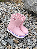 Гумові дитячі чоботи рожеві, фото 4