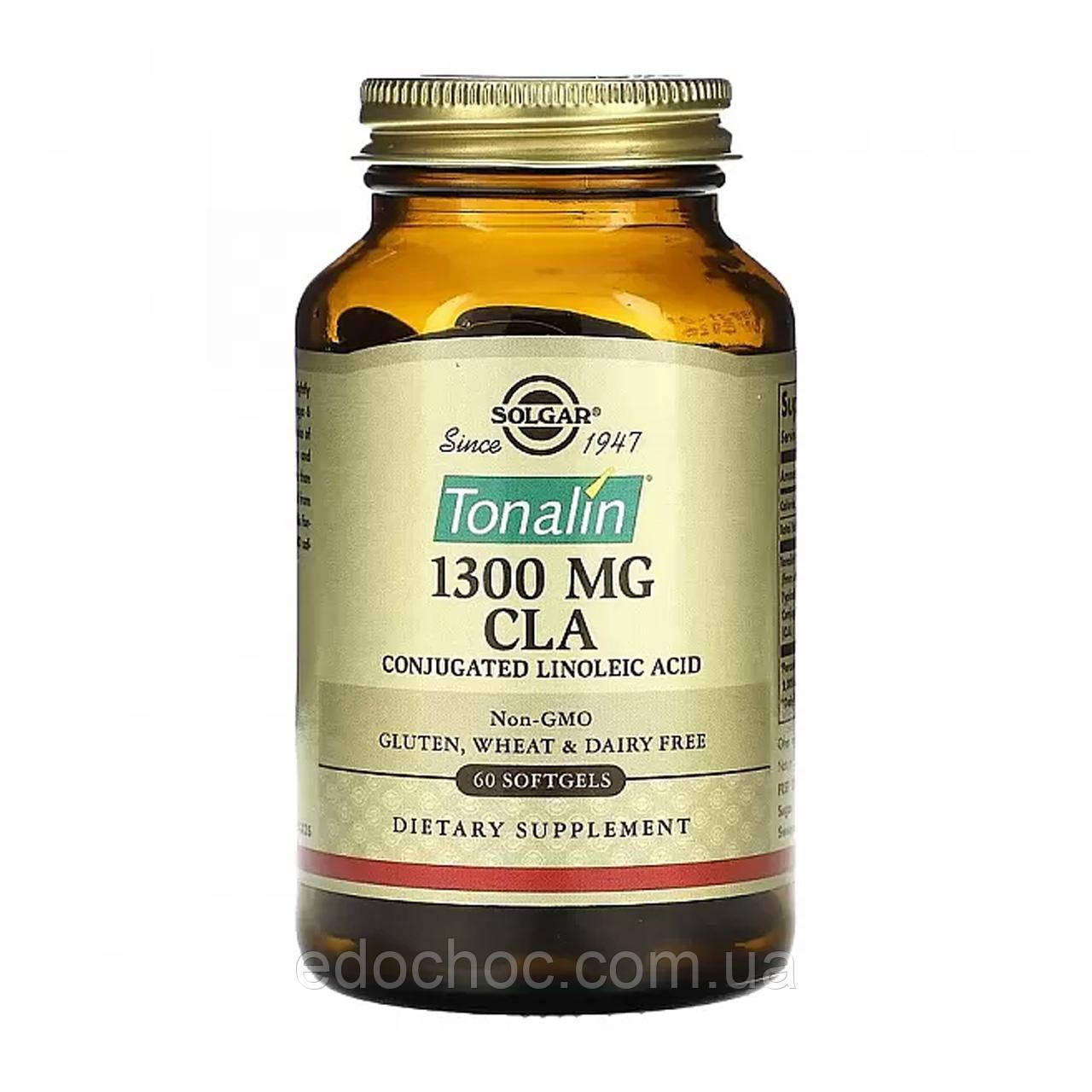 Кон'югована лінолева кислота (Tonalin) (Tonalin CLA) 1300 мг 60 капсул SOL-02714