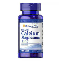Кальций Магний Цинк Хелат (Chelated Calcium Magnesium Zinс) 100 капсул PTP-14290