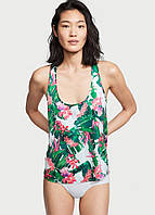 Пижамная майка Victoria's Secret Satin Racerback Tank сатиновая M зеленая