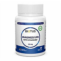 Магній з вітаміном В6 (Magnesium with Vitamin B6) 50 мг/1.5 мг 100 таблеток BIO-530210