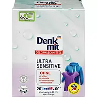 Стиральный порошок для цветных принадлежностей Ultra Sensitve Denkmit, 1.35 кг. (Германия) Denkmit Colorwasch