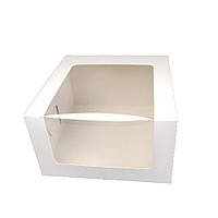 Картонная коробка для торта 250250150 С Окном (Упаковка 3 шт)