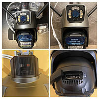 Вулична Wi-Fi камера Besder P10QS — 9 Мп, 3 незалежні об'єктиви, фото 3