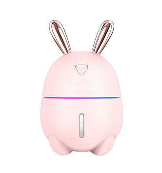 Зволожувач повітря Humidifier R808 Rabbit з RGB-підсвіткою 300ml Pink (3_02606)