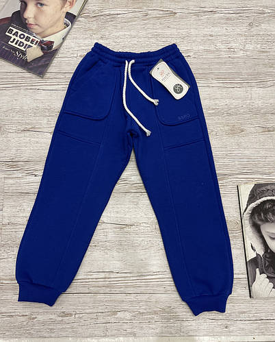 Спортивные штаны для мальчика с начесом електрик 116 -134 размер турция ...