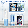 Іригатор для порожнини рота Power Floss PR40V портативний із насадками Сірий, фото 5