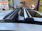 Поперечки Dacia Lodgy (c 2013--) Wizzard V2 сірі. На інтегровані рейлінги, фото 3