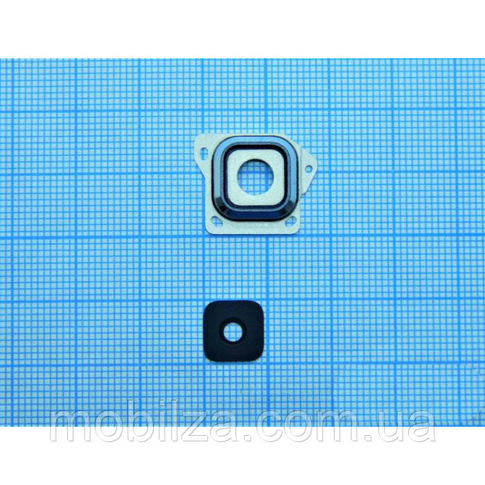 Скло камери для Samsung A300 / A3 2015 з рамкою Black, фото 1