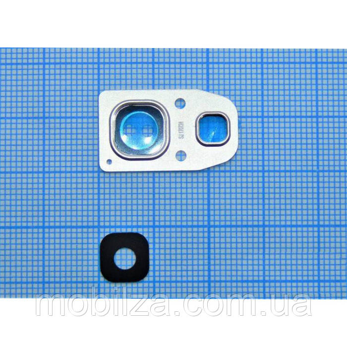 Скло камери для Samsung A320 / A3 2017/ A520 / A5 2017 /A720 / A7 2017 з рамкою Gold, фото 1