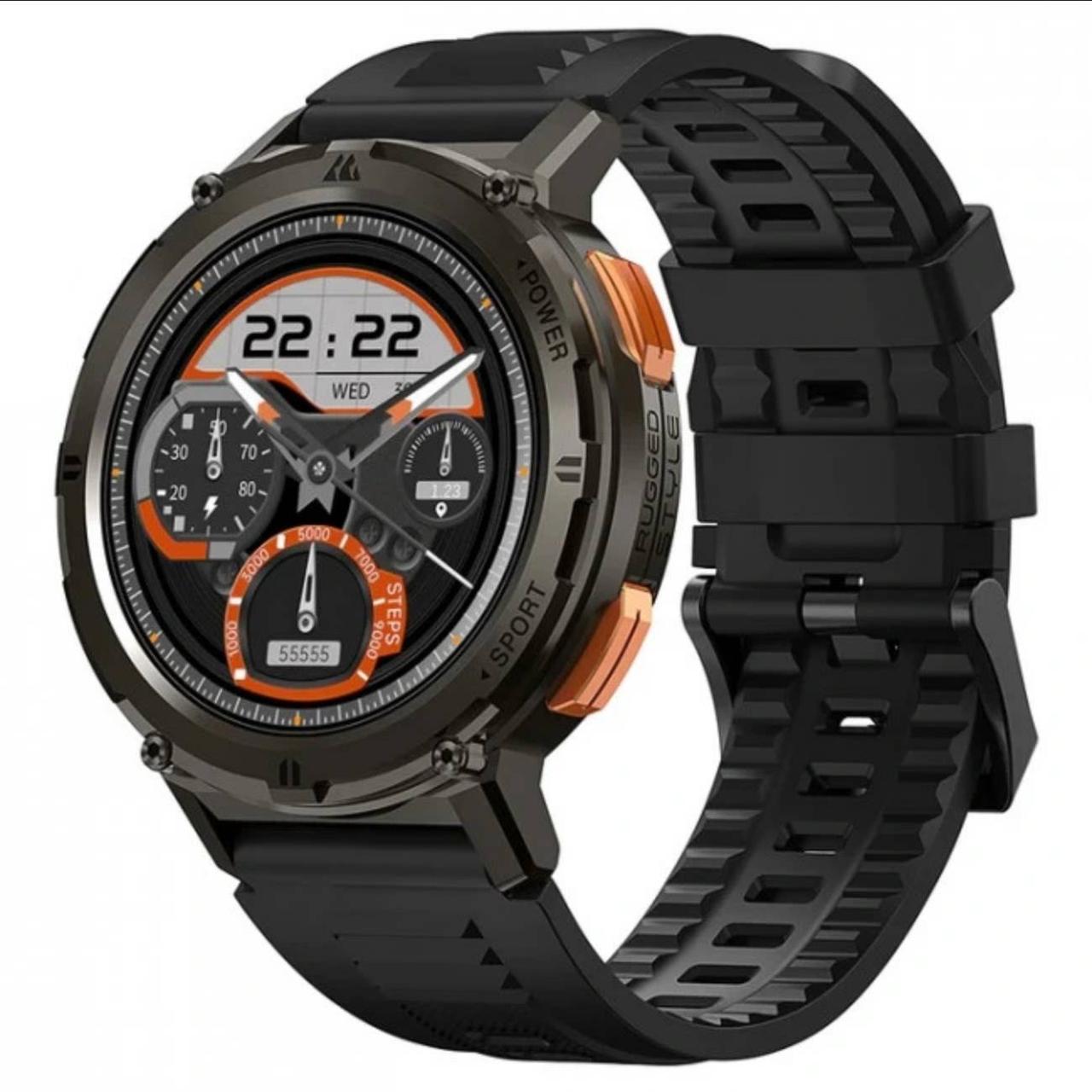 Смарт-годинник Kospet Tank T2 AMOLED Black (KTT0002BL), фото 1