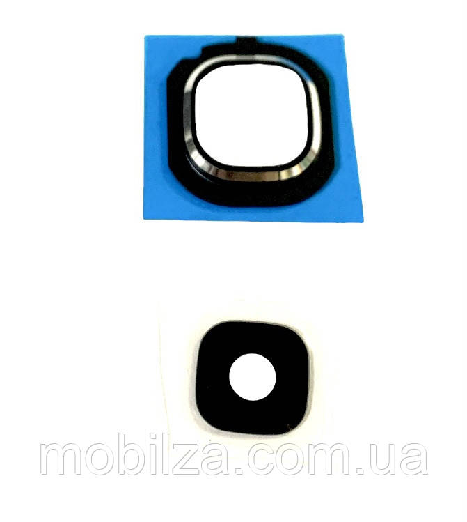 Скло камери для Samsung J510 / J5 2016 / J710 / J7 2016 з рамкою Black, фото 1