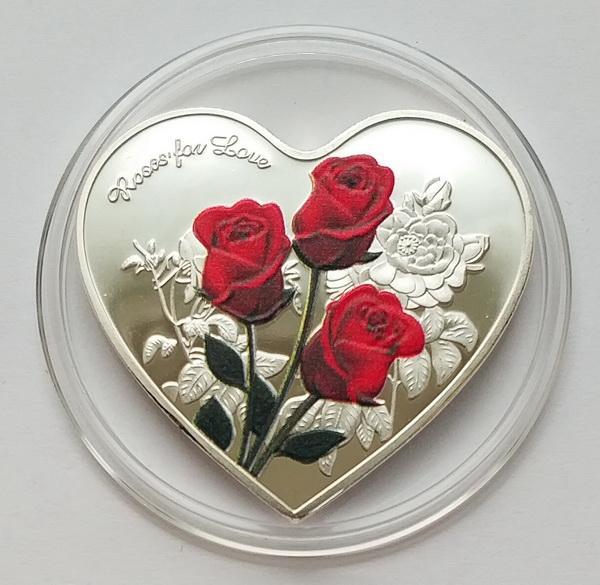 Подарункова медаль Roses for Love / Троянди Любові No18, фото 1