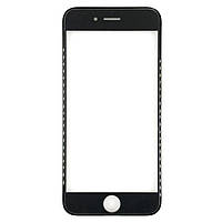 Скло корпуса для переклеювання iPhone 6g Black (OCA плівка+Рамка)