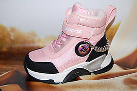 Дитяче зимове взуття HT kids Китай 10565 Для дівчаток Рожевий Розмір