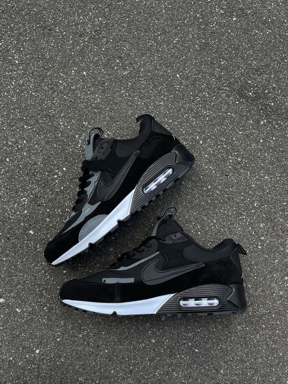 Кросівки чоловічі чорні Nike Air Max 90 Futura Black White (09735)