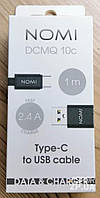 USB кабель Nomi DCMQ 10c Type-C (1м)- чорний