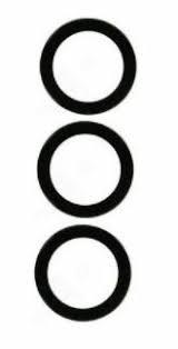 Скло камери для Oppo Reno 4 (комплект) Black, фото 1