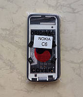 Корпус Nokia C6-00 (AAA) ( черный) (полный комплект)