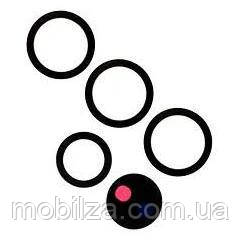 Скло камери для Samsung S21 Ultra 5G / G998 (комплект) Black, фото 1