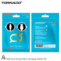 USB кабель Tornado TX11 Micro (2,4A/1м)- білий