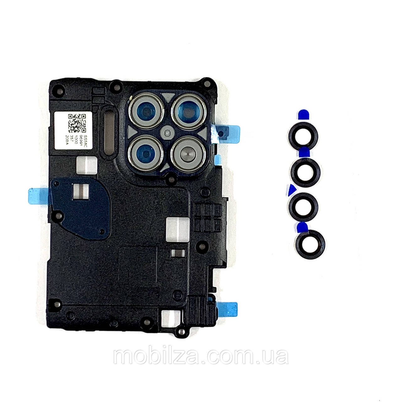 Скло камери для Motorola G9 Power with frame (комплект) Grey, фото 1