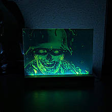 Світильник нічник з надрукованою картинкою Зомбі acr-uf000025