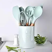 Набор кухонных принадлежностей Kitchen Set 12 предметов Силиконовые аксессуары для кухни с подставкой