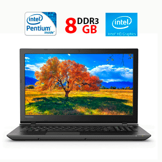 Ноутбук Toshiba Satellite C55/ 15.6" (1366x768)/ Pentium N3700/ 8 GB RAM/ 128 GB SSD/ HD, фото 1