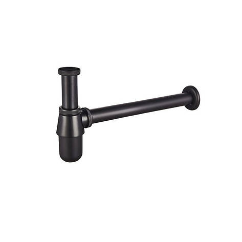 Сифон для умивальника MIXXUS SIPHON-01 BLACK 1 1/4' (Чорний) (MI6143), фото 1