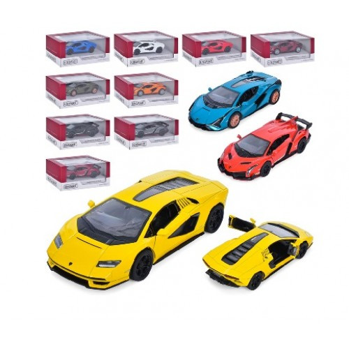 Машинка метал KINSMART LAMBORGHINI COLLECTION 5 KT5452W мет.інерц.відкр.дв.3в.4кол.кор